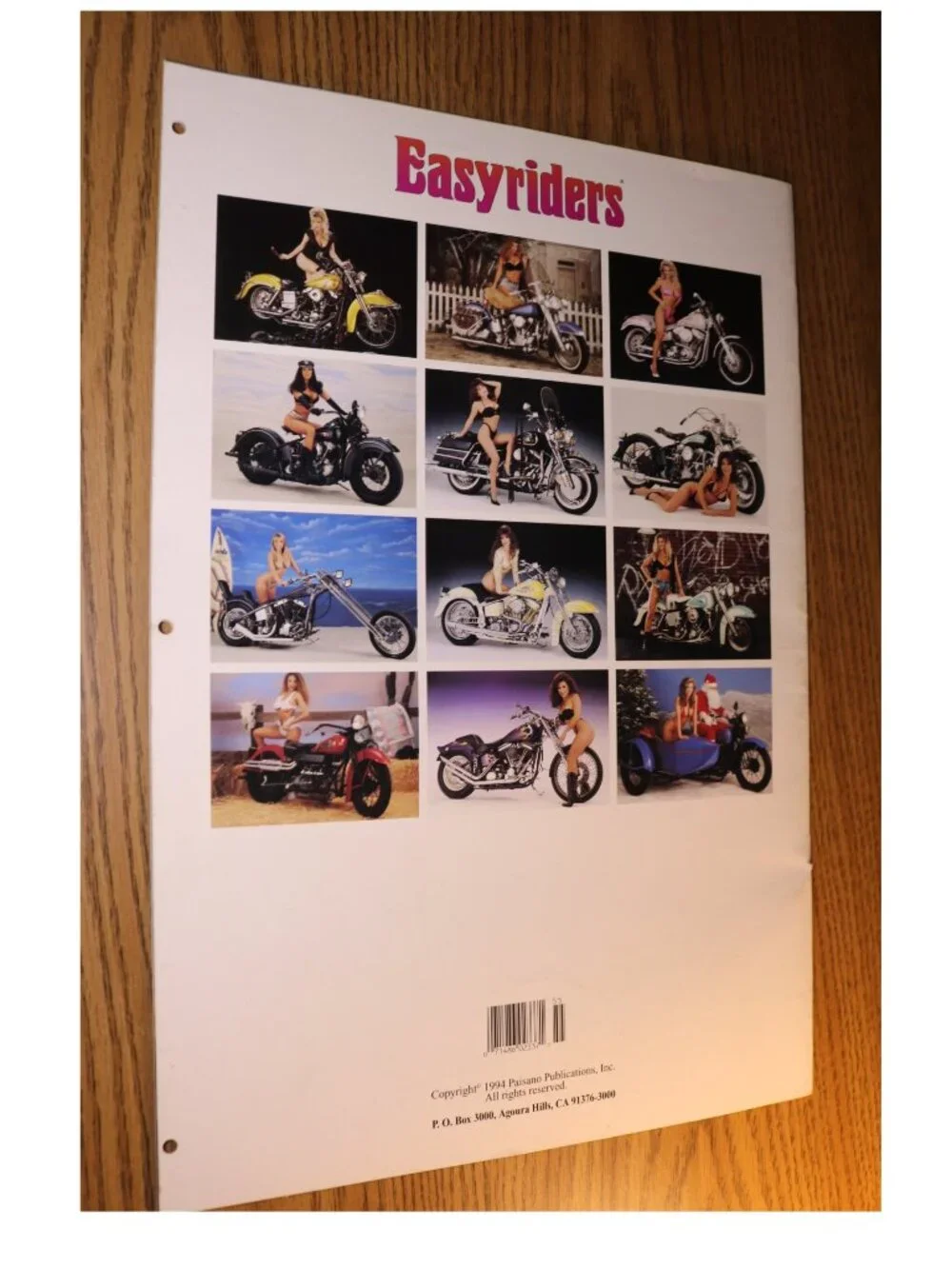 Easyriders Calendars Lot of 6 - 1991 - 1996 Bikini Babes Motorcycle Biker